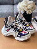 Louis Vuitton Archlight Sneakers Calfskin Leather Fall/Winter Collection Paint Splatter