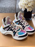 Louis Vuitton Archlight Sneakers Calfskin Leather Fall/Winter Collection 1A58BC Paint Splatter/Multicolor