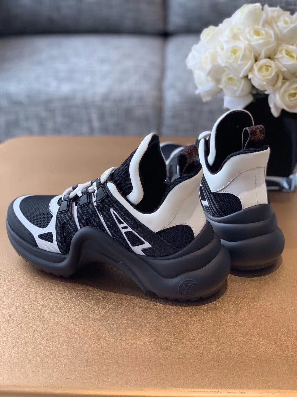 Louis Vuitton Archlight Sneakers Calfskin Leather Fall/Winter Collection Black/White