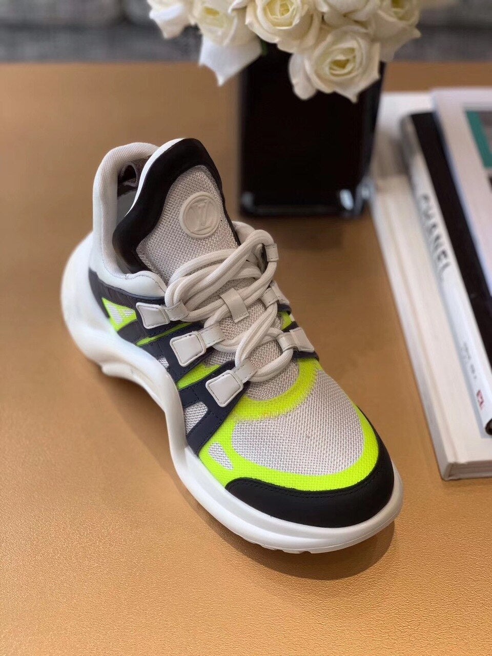Louis Vuitton Archlight Sneakers Calfskin Leather Fall/Winter Collection Neon/White/Black