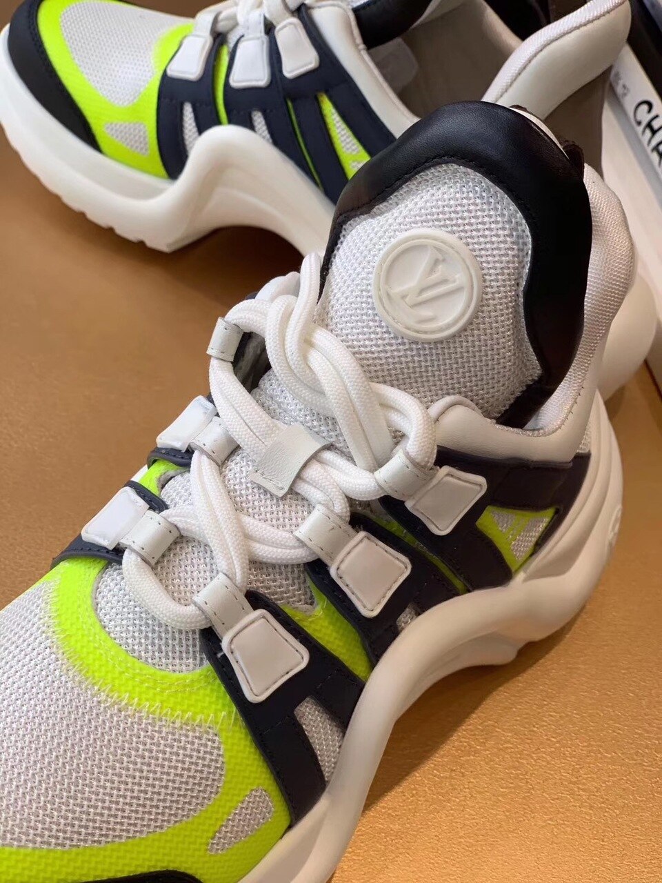 Louis Vuitton Archlight Sneakers Calfskin Leather Fall/Winter Collection Neon/White/Black