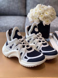 Louis Vuitton Archlight Sneakers Calfskin Leather Fall/Winter 2019 Collection 1A589P White/Navy Blue