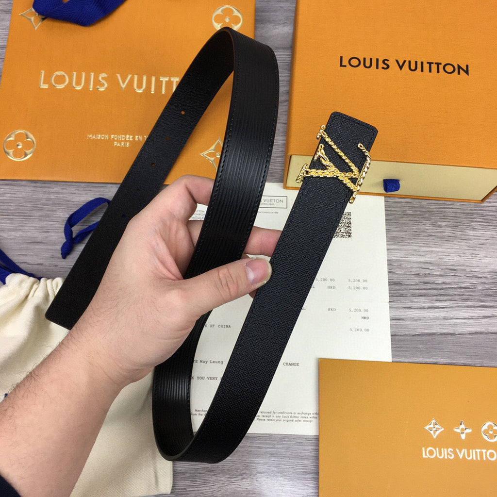 Louis Vuitton Malletier Belt Black