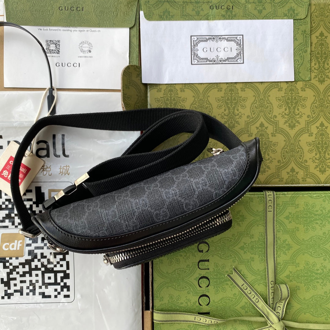 Gucci Belt Bag With Interlocking G 23cm Black