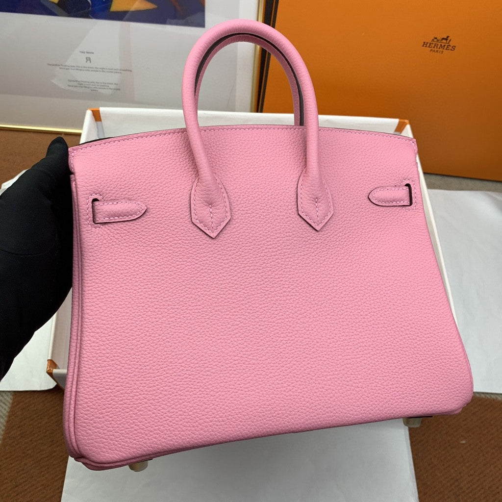 Hermes Birkin 25 Nata Swift Gold Hardware Pink