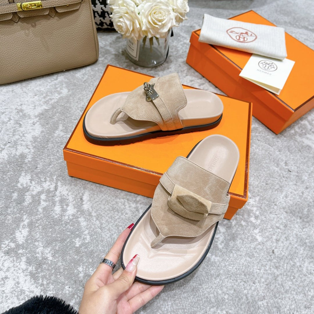 Hermes Elixir Sandal Beige