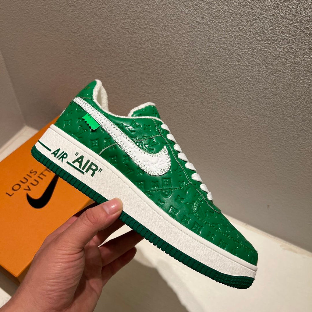 Louis Vuitton x Off-White x Nike Air Force 1 Green