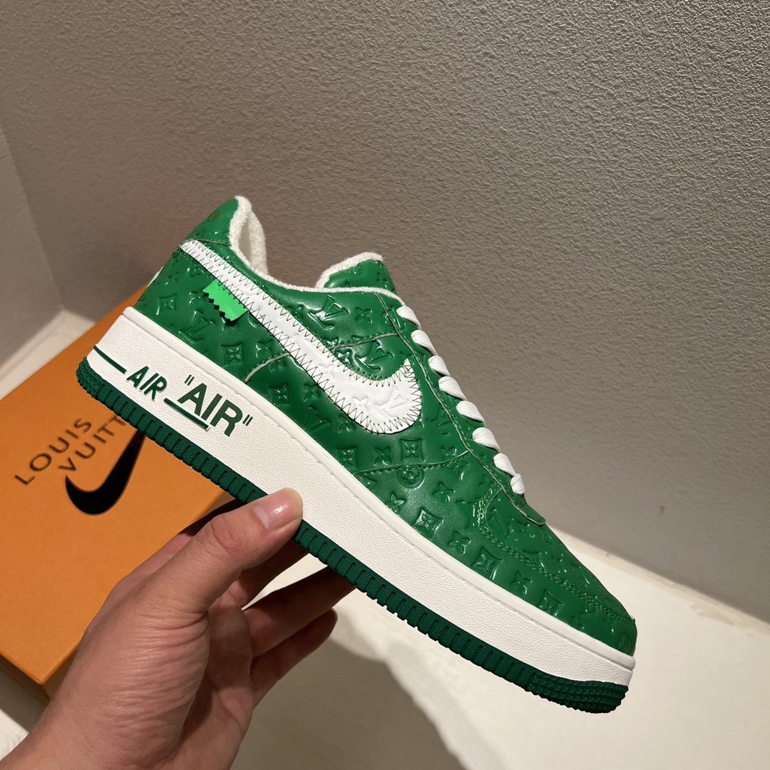 Louis Vuitton x Off-White x Nike Air Force 1 Green