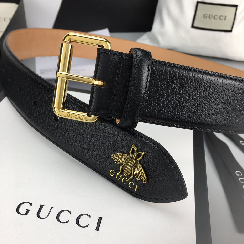 Gucci Belt With Square Buckle Black