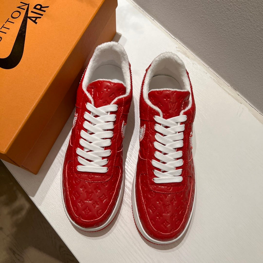 Louis Vuitton x Off-White x Nike Air Force 1 Red