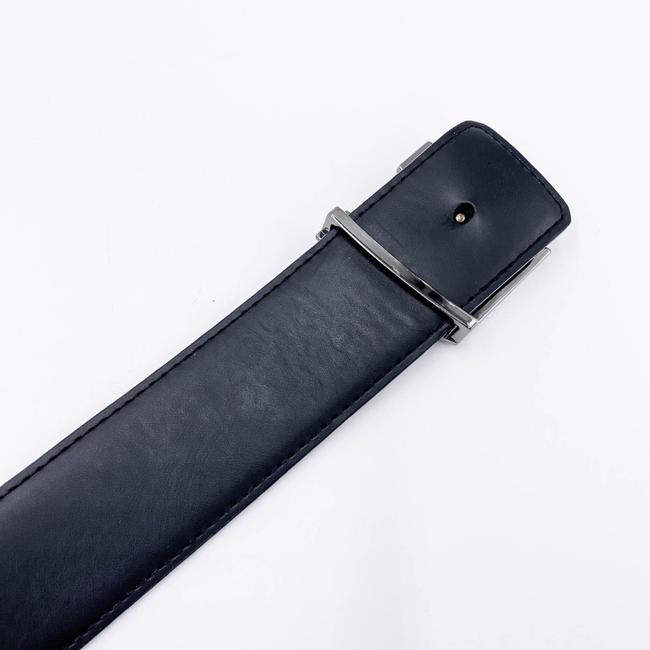 Louis Vuitton Black Calfskin Monogram Eclipse 40mm Lv Initiales Reversible Belt