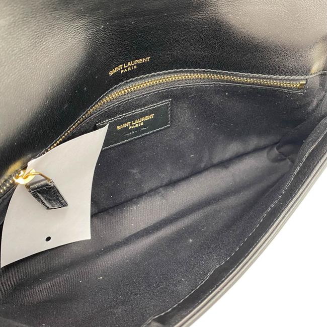 Saint Laurent Monogram Kate Shoulder 99 Quilted Baguette Black Leather Cross Body Bag