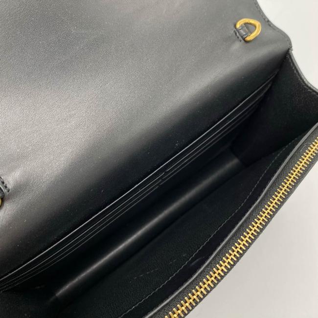 Saint Laurent Monogram Kate Chain Wallet Woc Calfskin Classic Tassel Black Leather Shoulder Bag