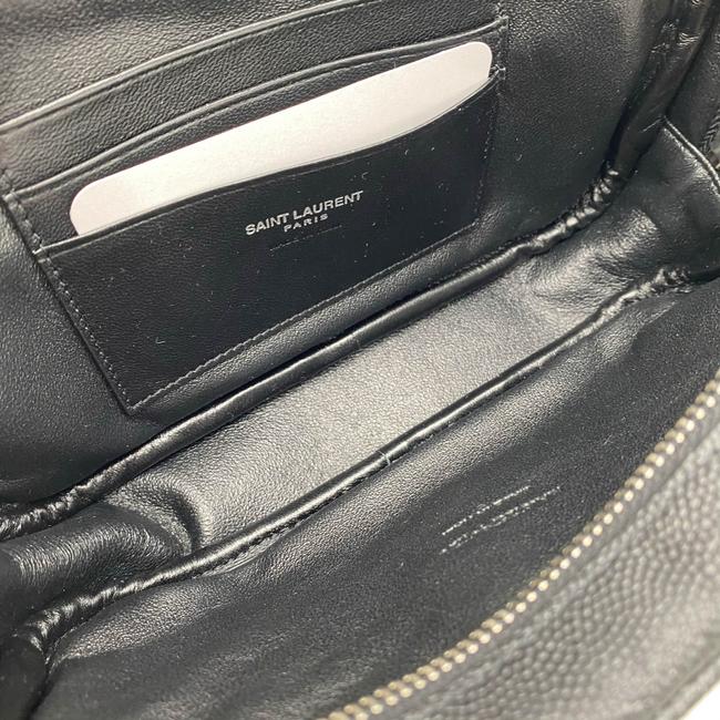Saint Laurent Monogram Camera Lou Mini Quilted Black/Silver Black Leather Shoulder Bag