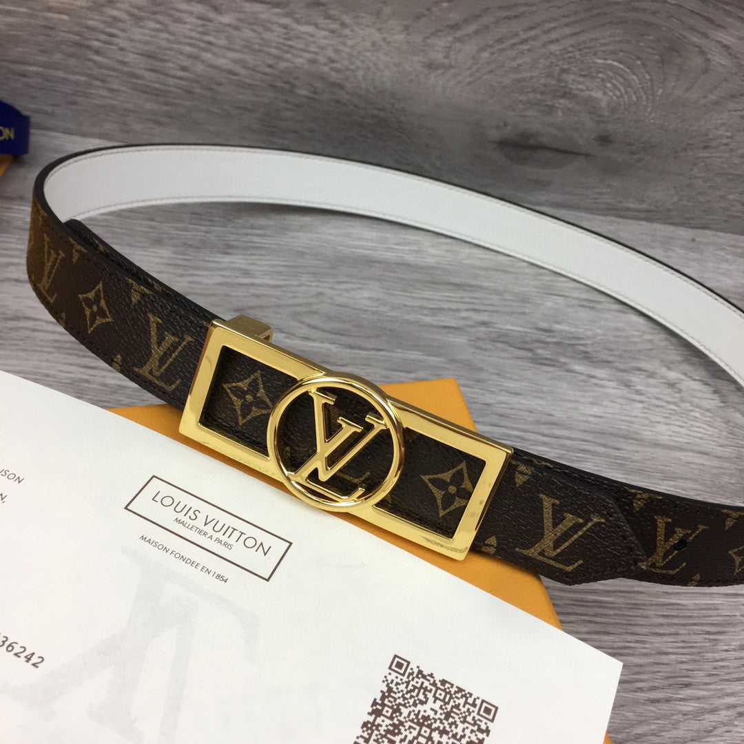 Louis Vuitton Reversiable Belt Black