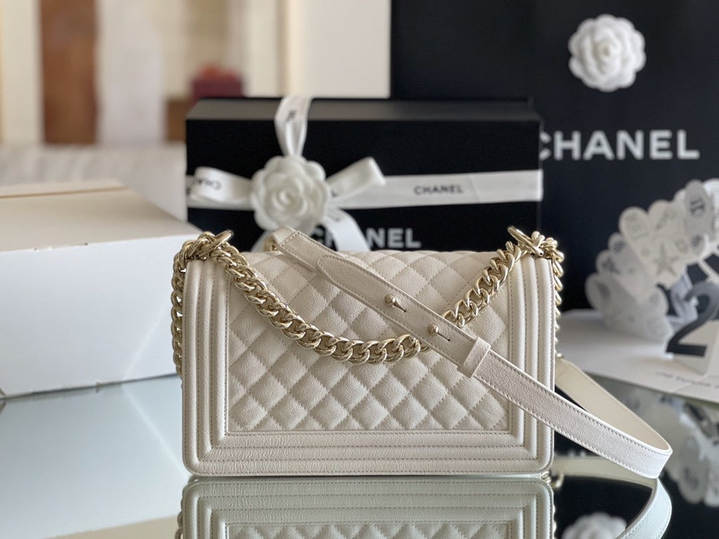 Chanel Medium Classic Flapbag 25cm White