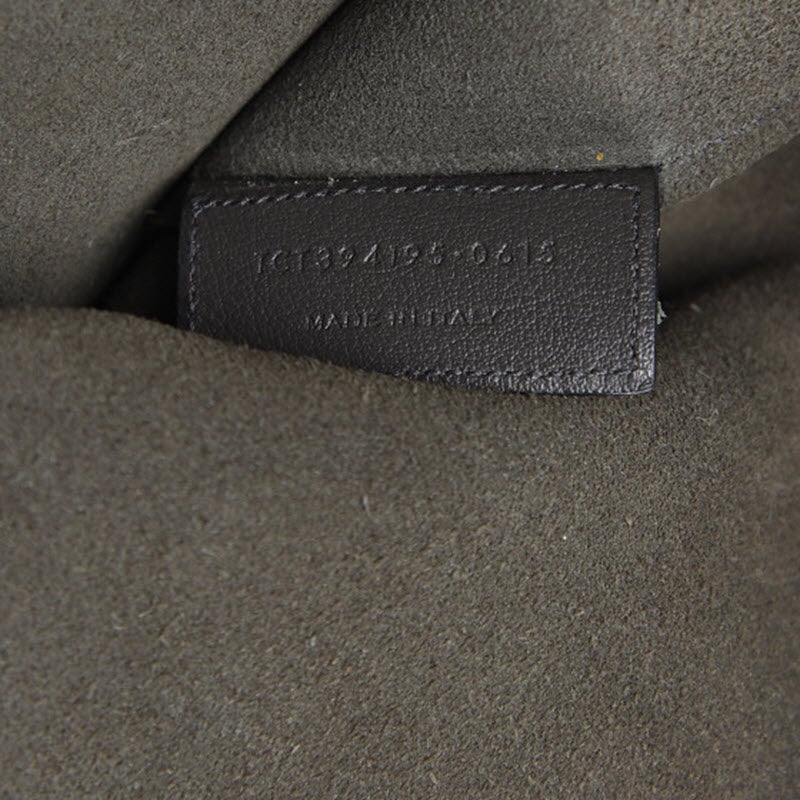 Saint Laurent Shopping Calfskin Large Dark Grey Leather Tote