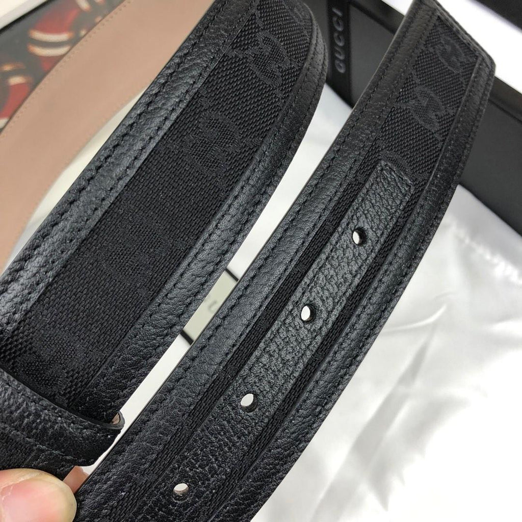 Gucci Belt With Double G Buckle Black