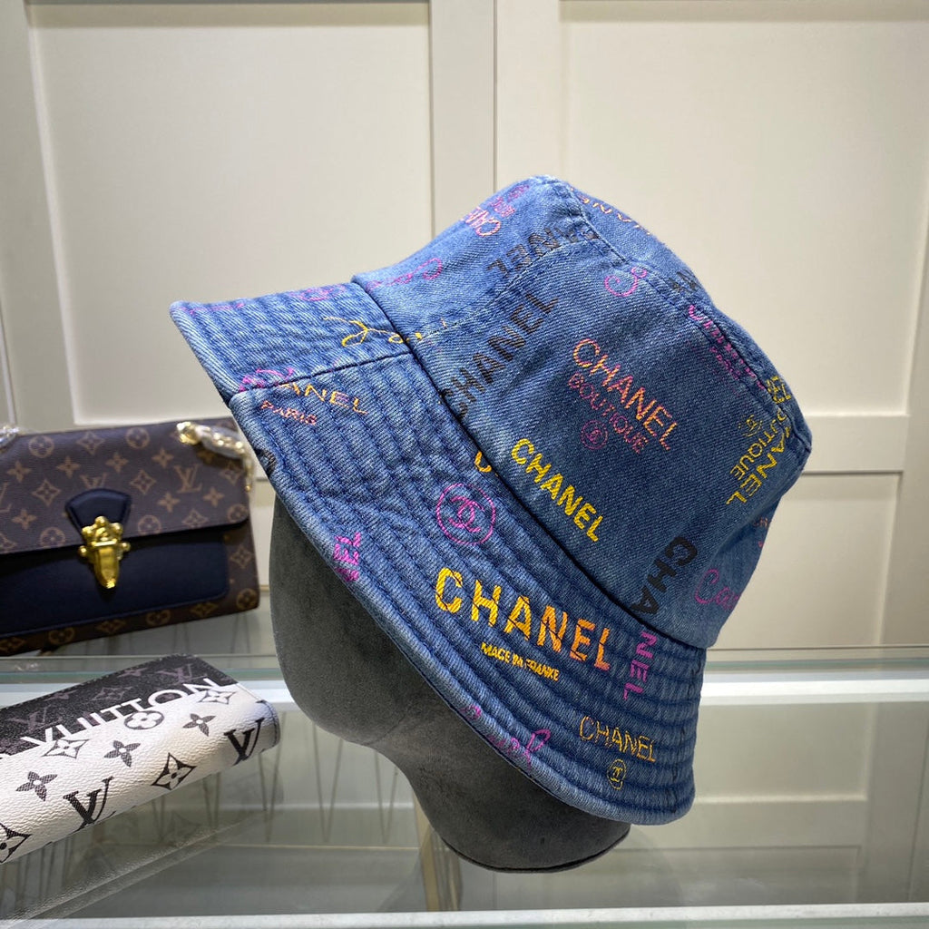 Chanel Cloche Blue Hat