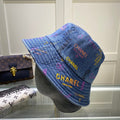 Chanel Cloche Blue Hat