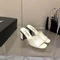 Chanel Mules White