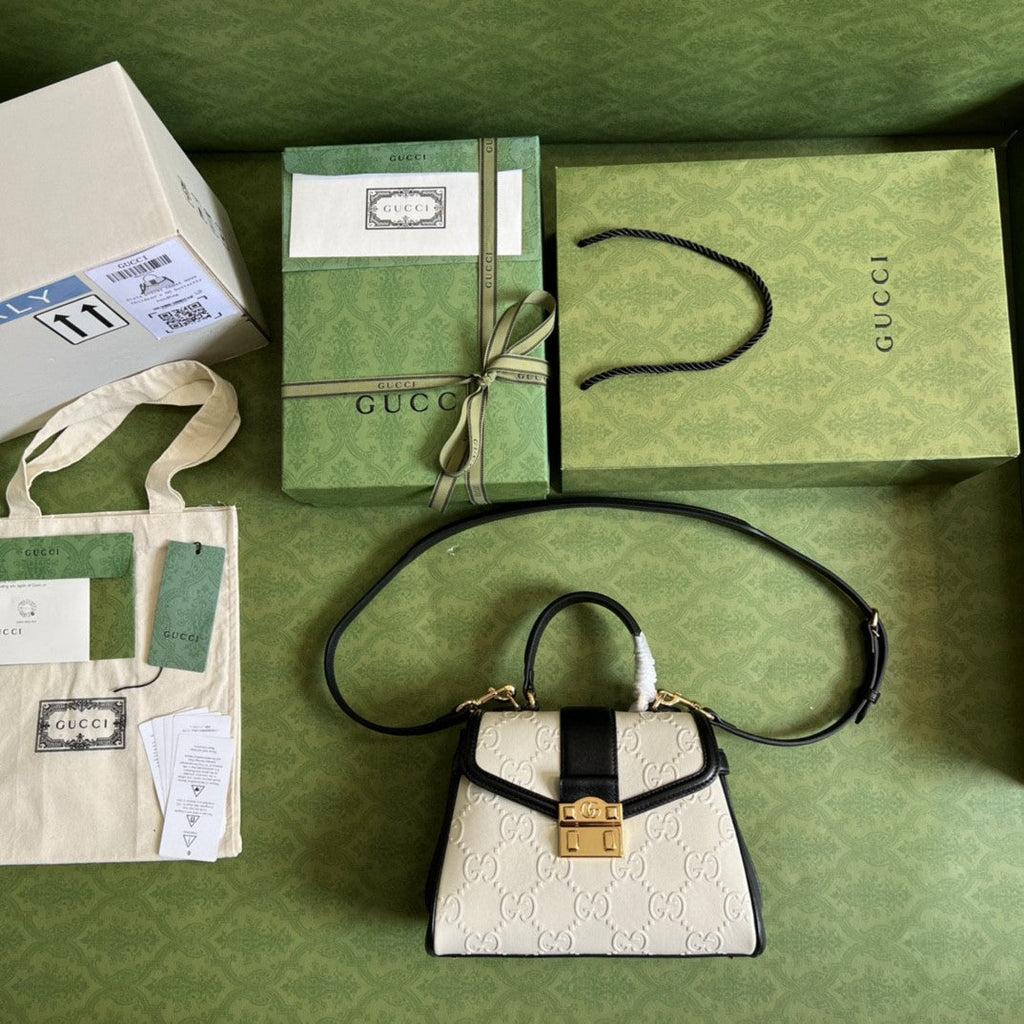 Gucci Small Top Handle Bag 29cm White