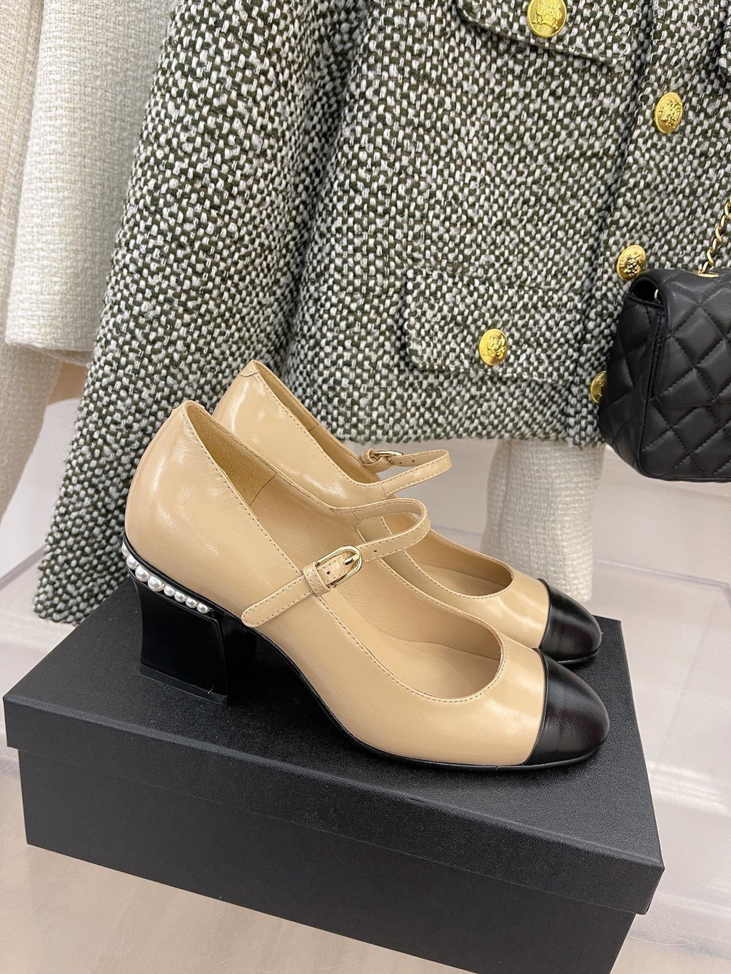 Chanel Open Shoes Beige