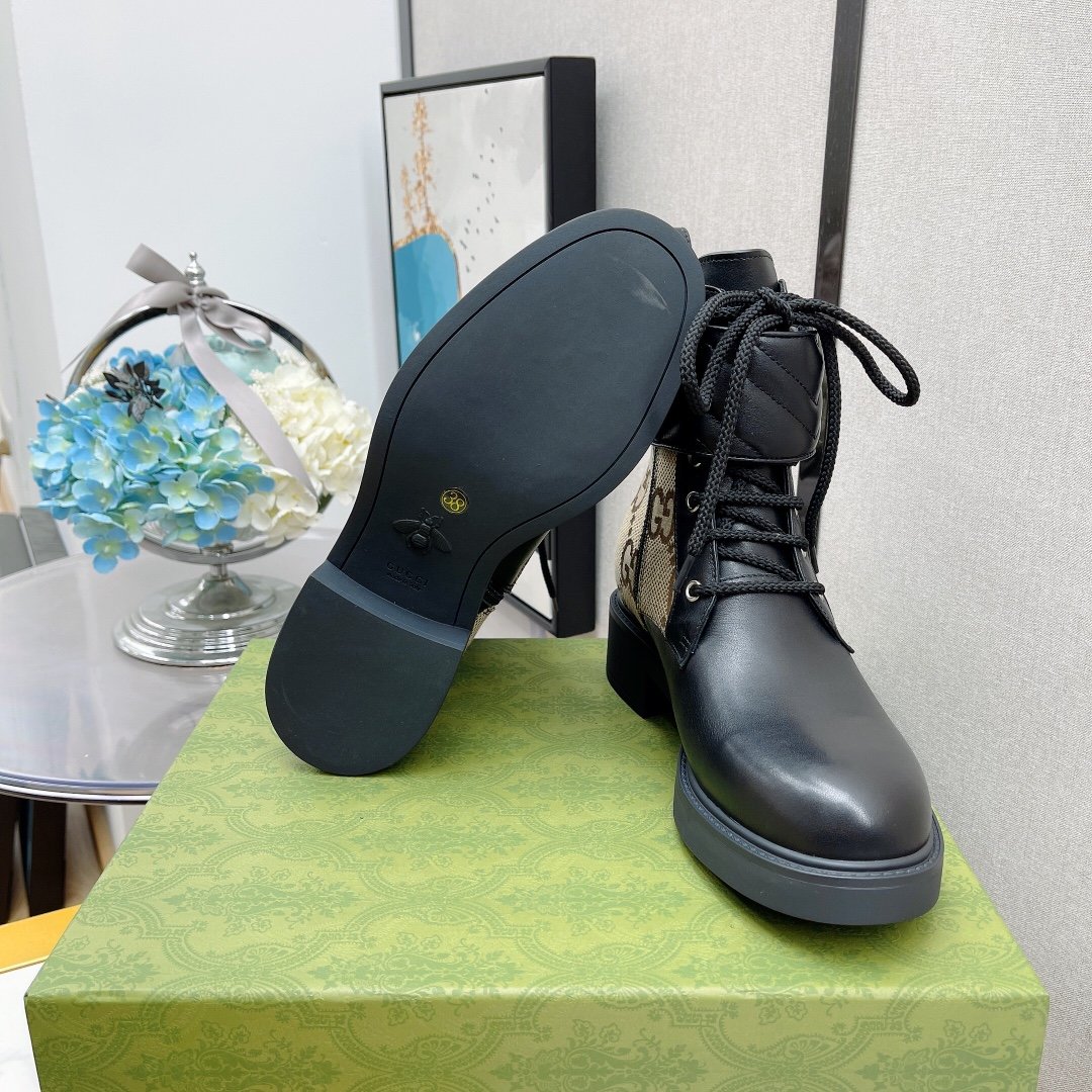 Gucci Ankle Boots With Double G Brown