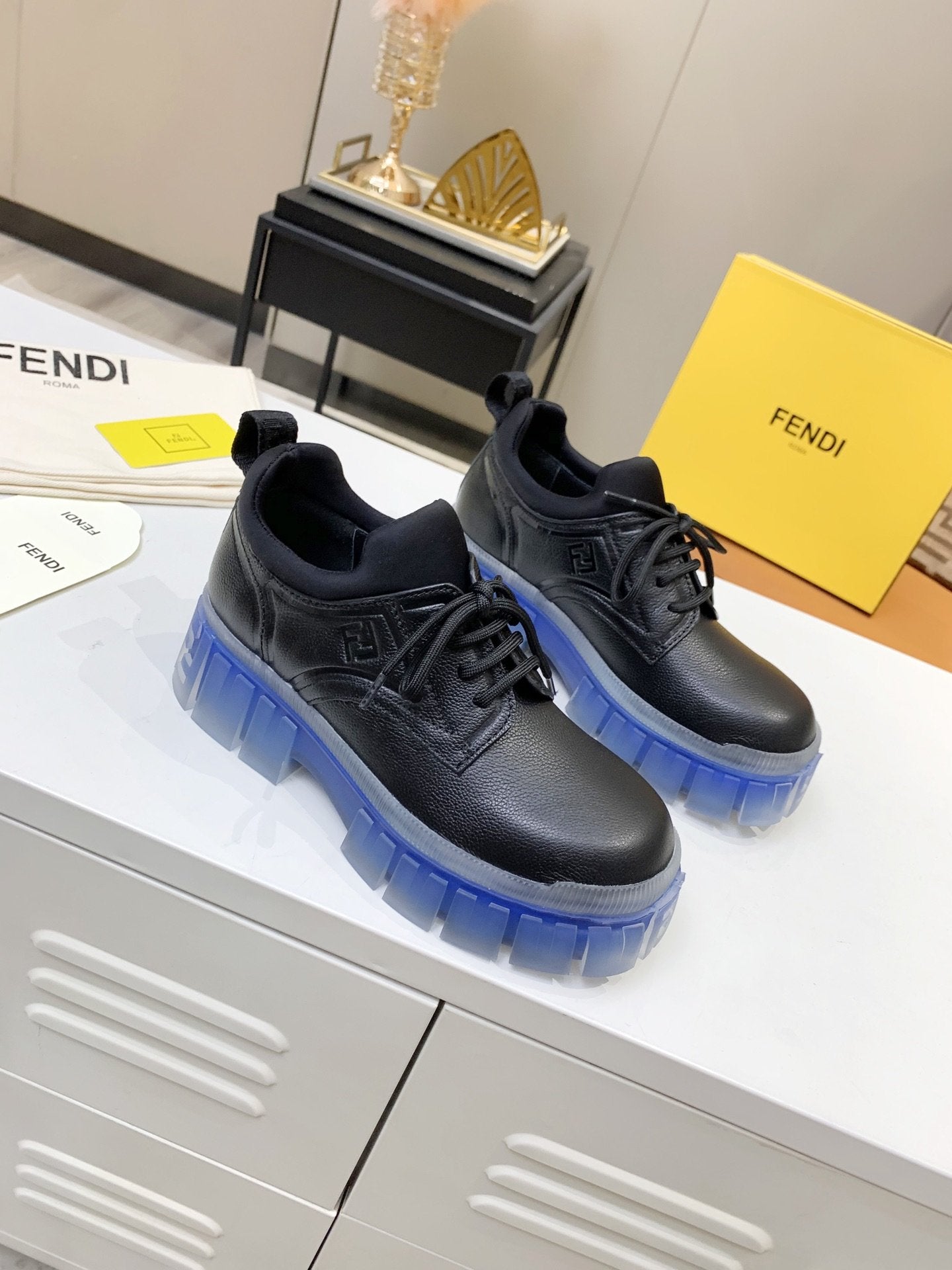 Fendi Force Black Low Top