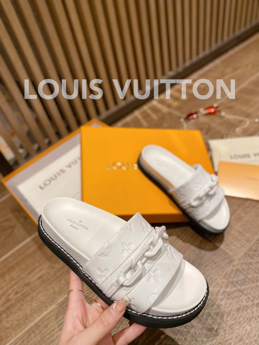 Louis Vuitton Unset Flat Comfort Mule White