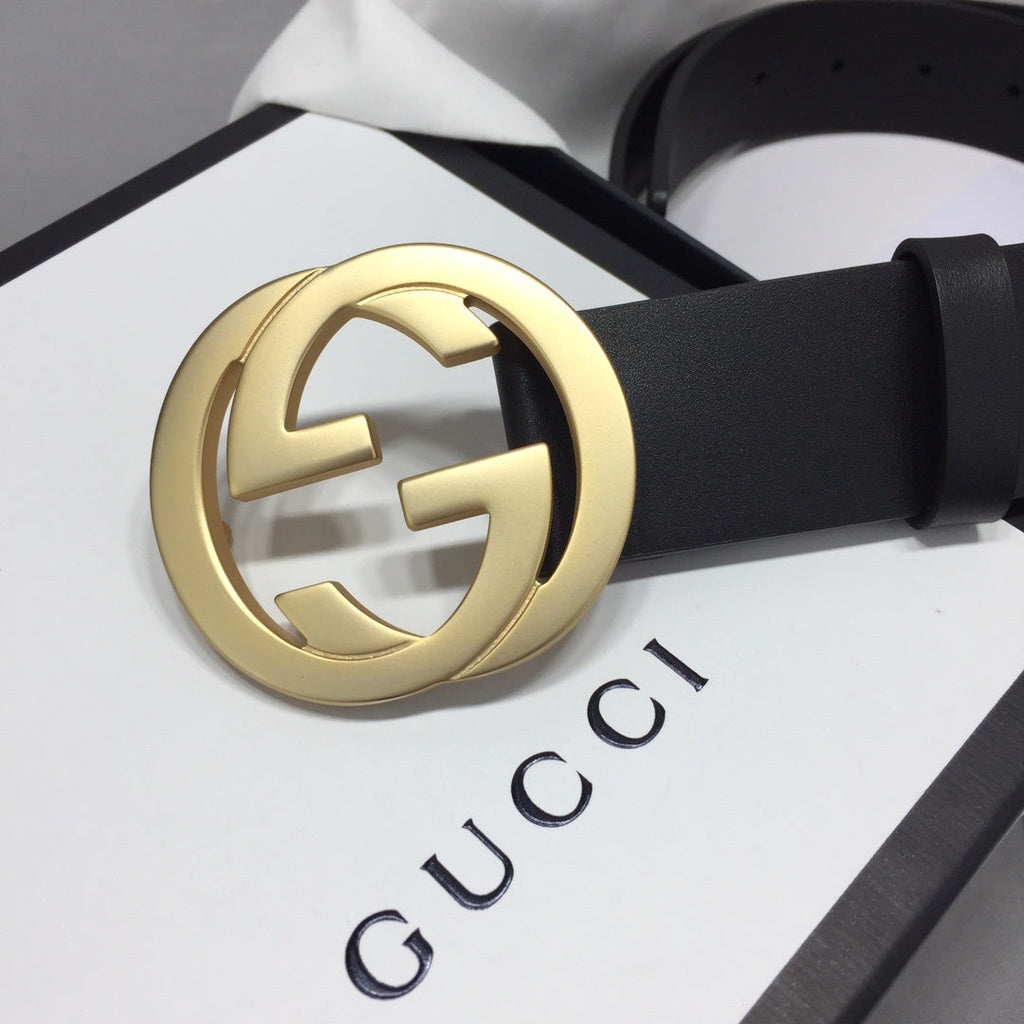 Gucci Belt With Double G Buckle Black