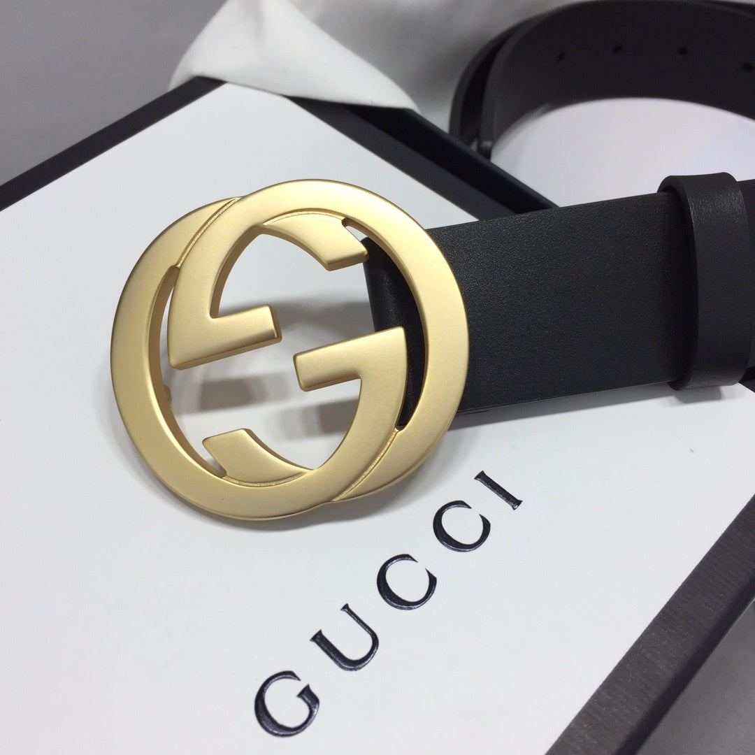 Gucci Belt With Double G Buckle Black