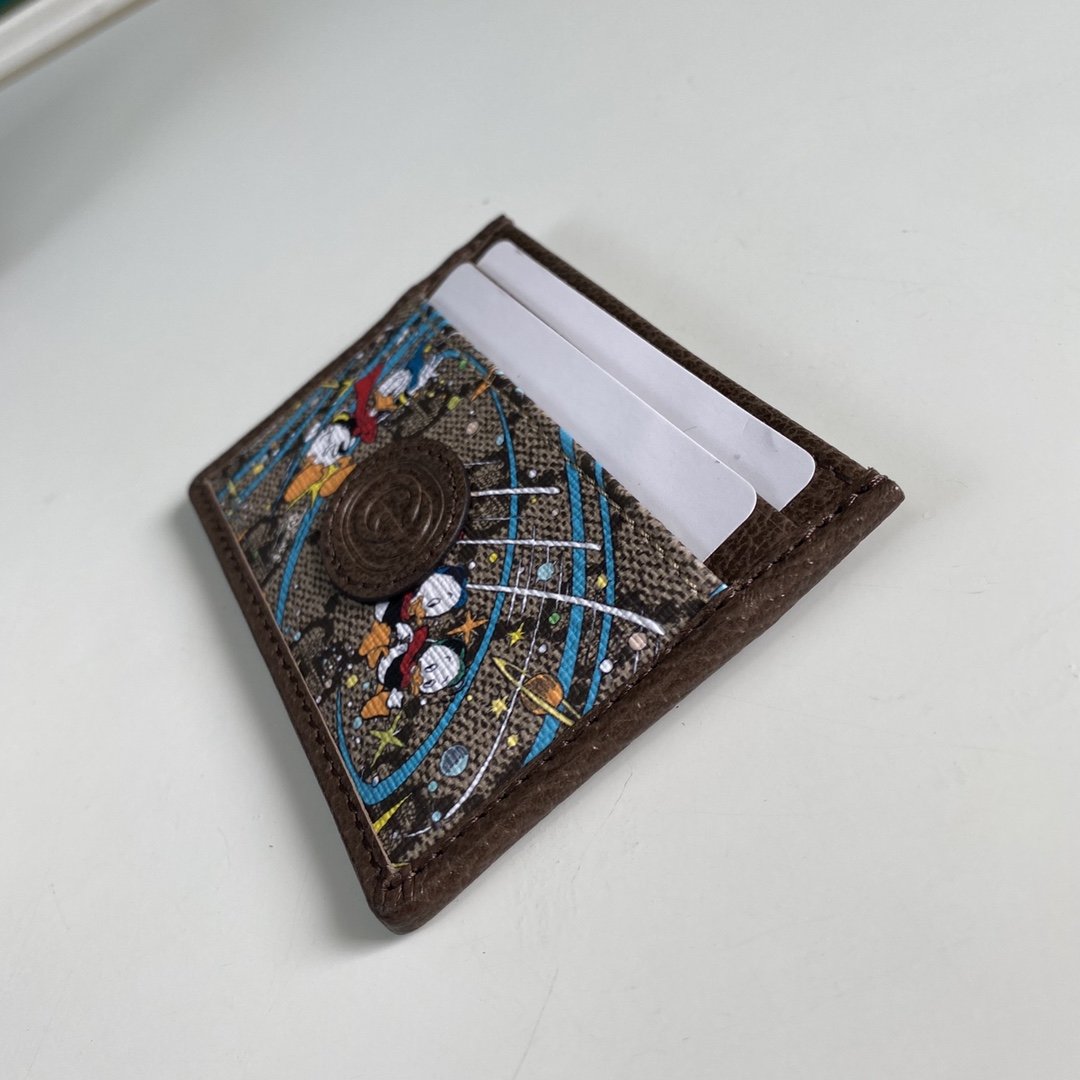 Gucci Disney Donald Duck Brown Cardholder 11cm