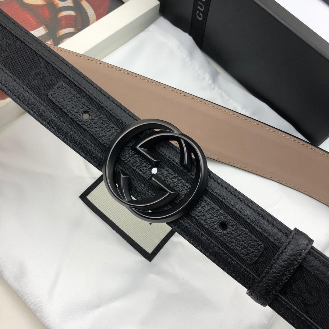 Gucci Belt With Double G Buckle Black