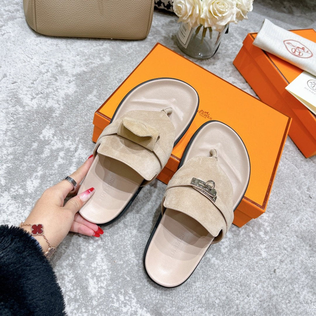 Hermes Elixir Sandal Beige