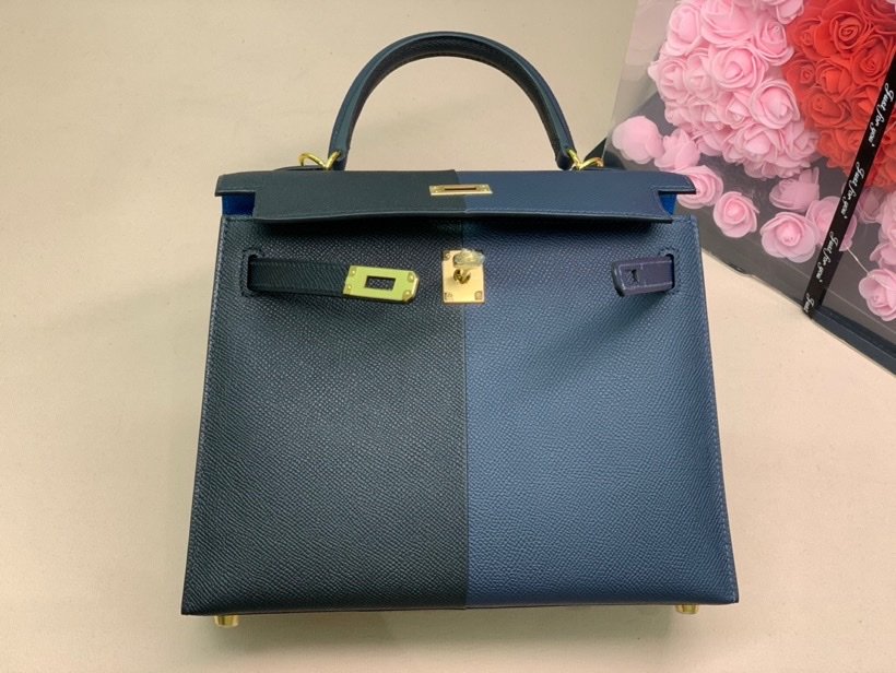 Hermes Epson Bi Color Custom 28cm Black/Blue
