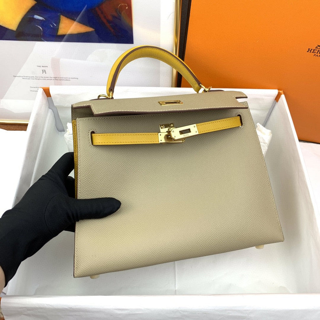 Hermes Kelly 25 Togo Gold Hardware
