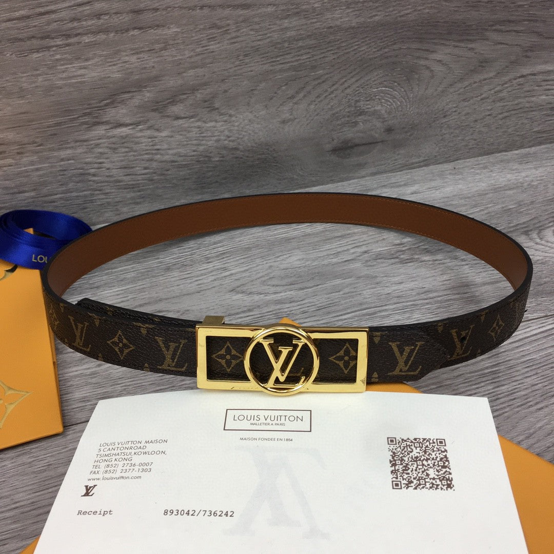 Louis Vuitton Reversiable Belt Brown