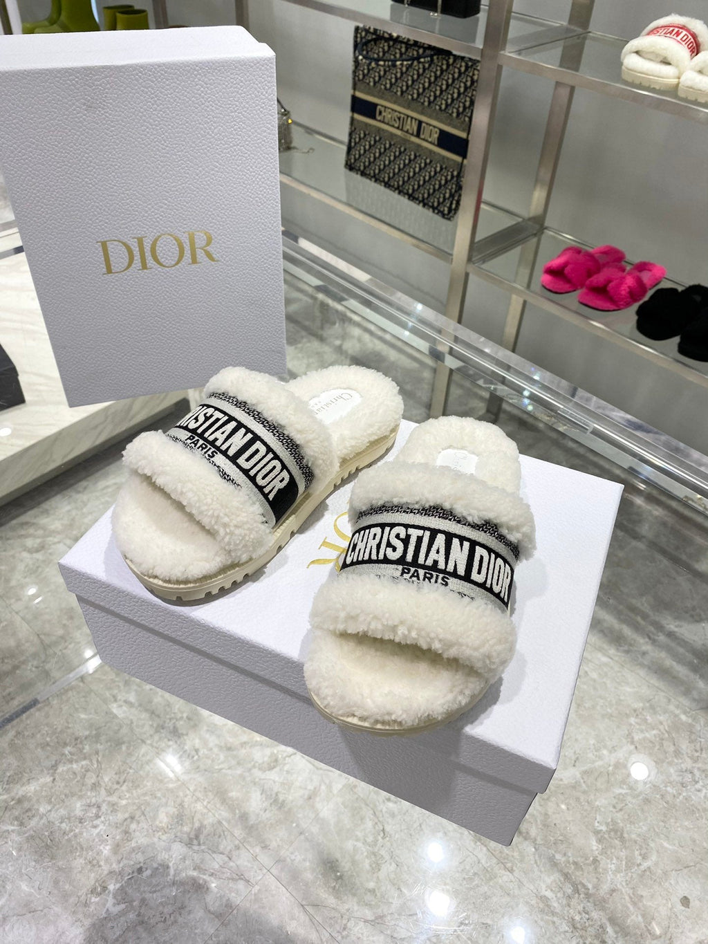 Dior Chez Moi Slide White