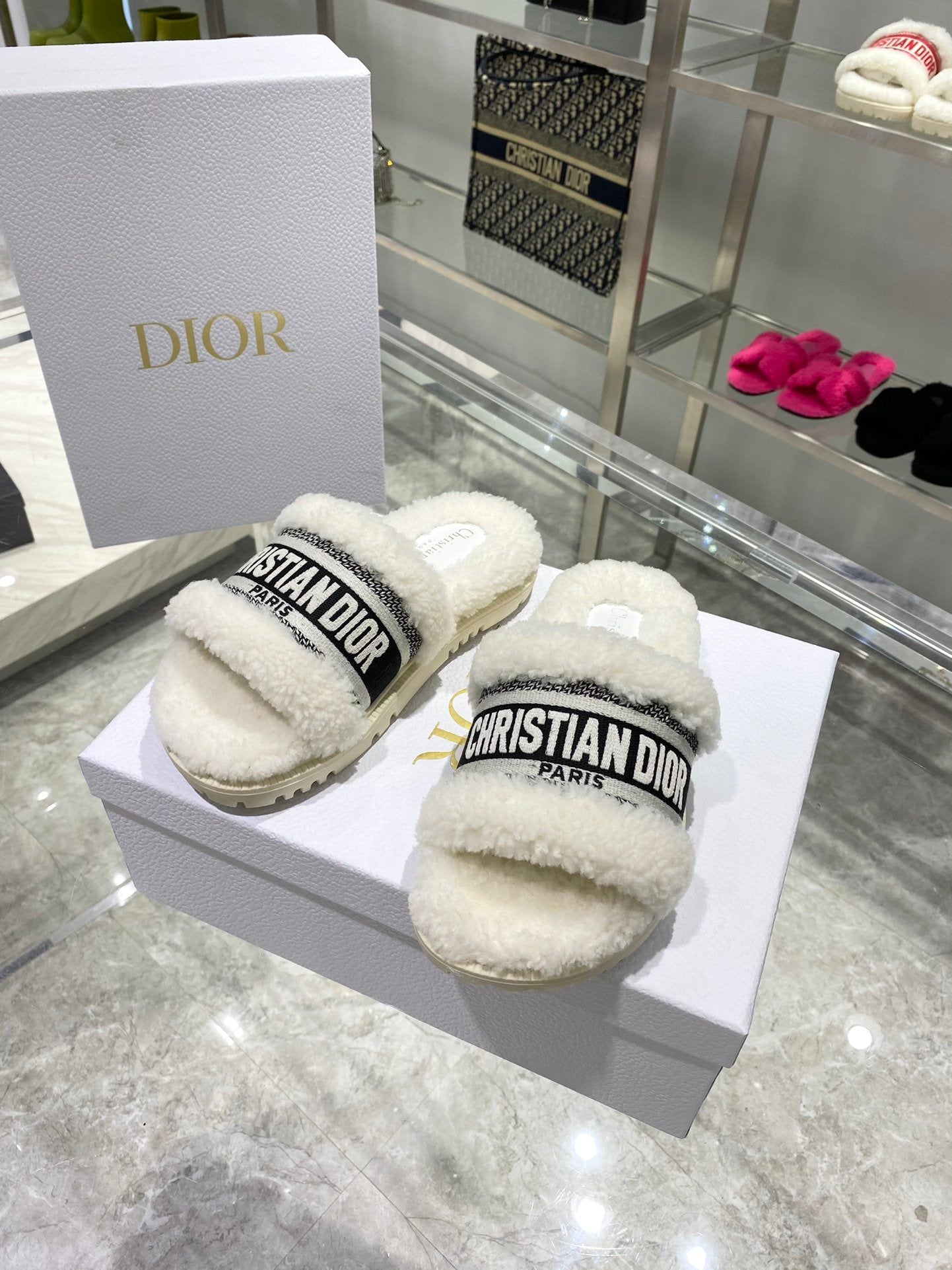 Dior Chez Moi Slide White