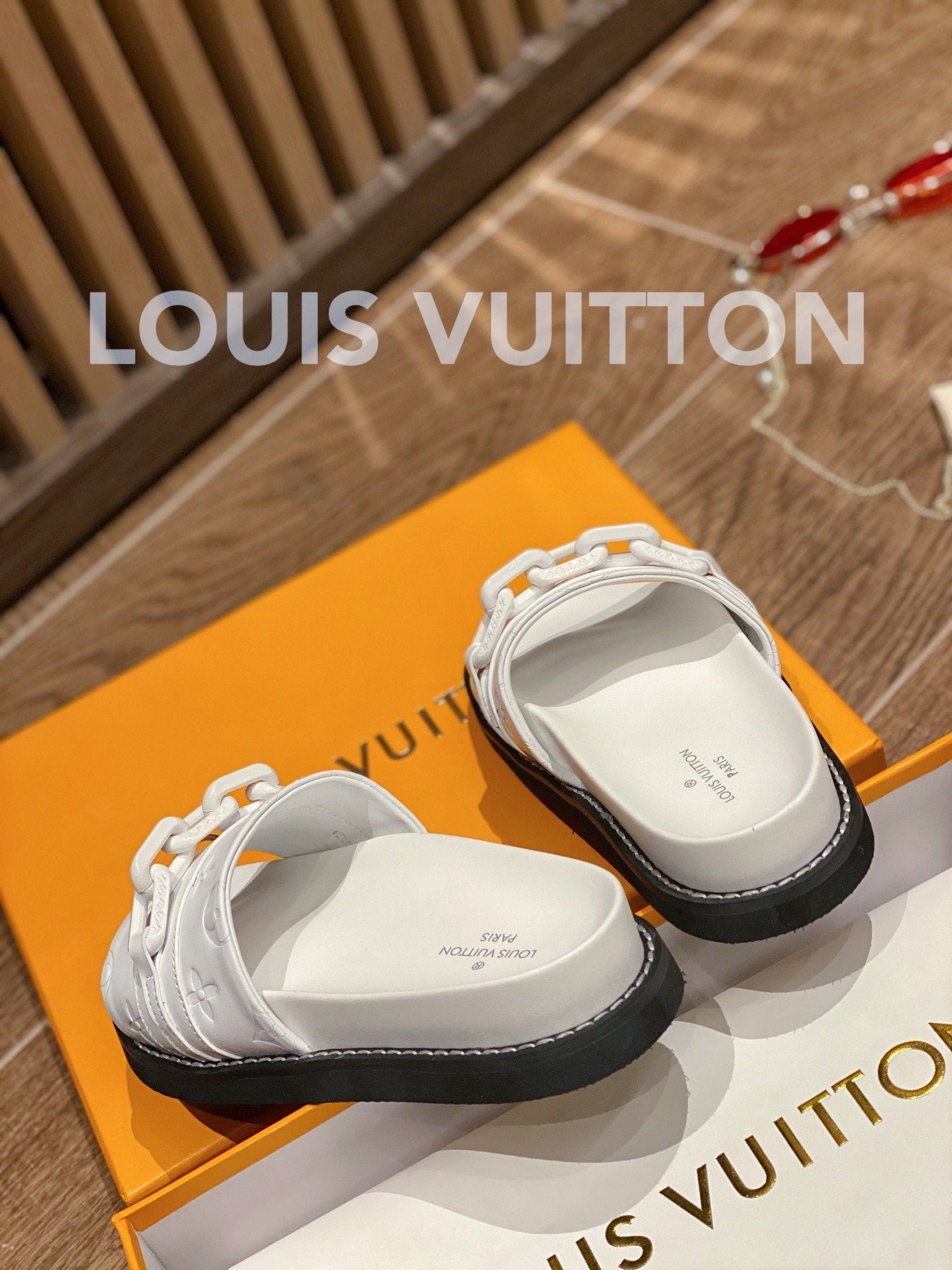 Louis Vuitton Unset Flat Comfort Mule White
