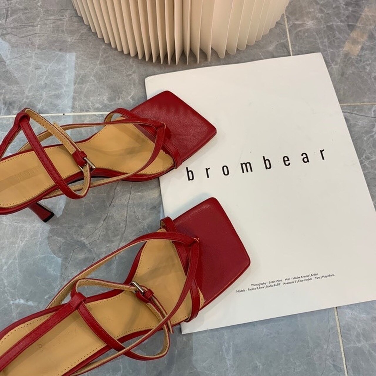 Bottega Veneta Stretch Sandals 9cm Heel Lambskin Leather Spring/Summer 2020 Collection, Burgundy