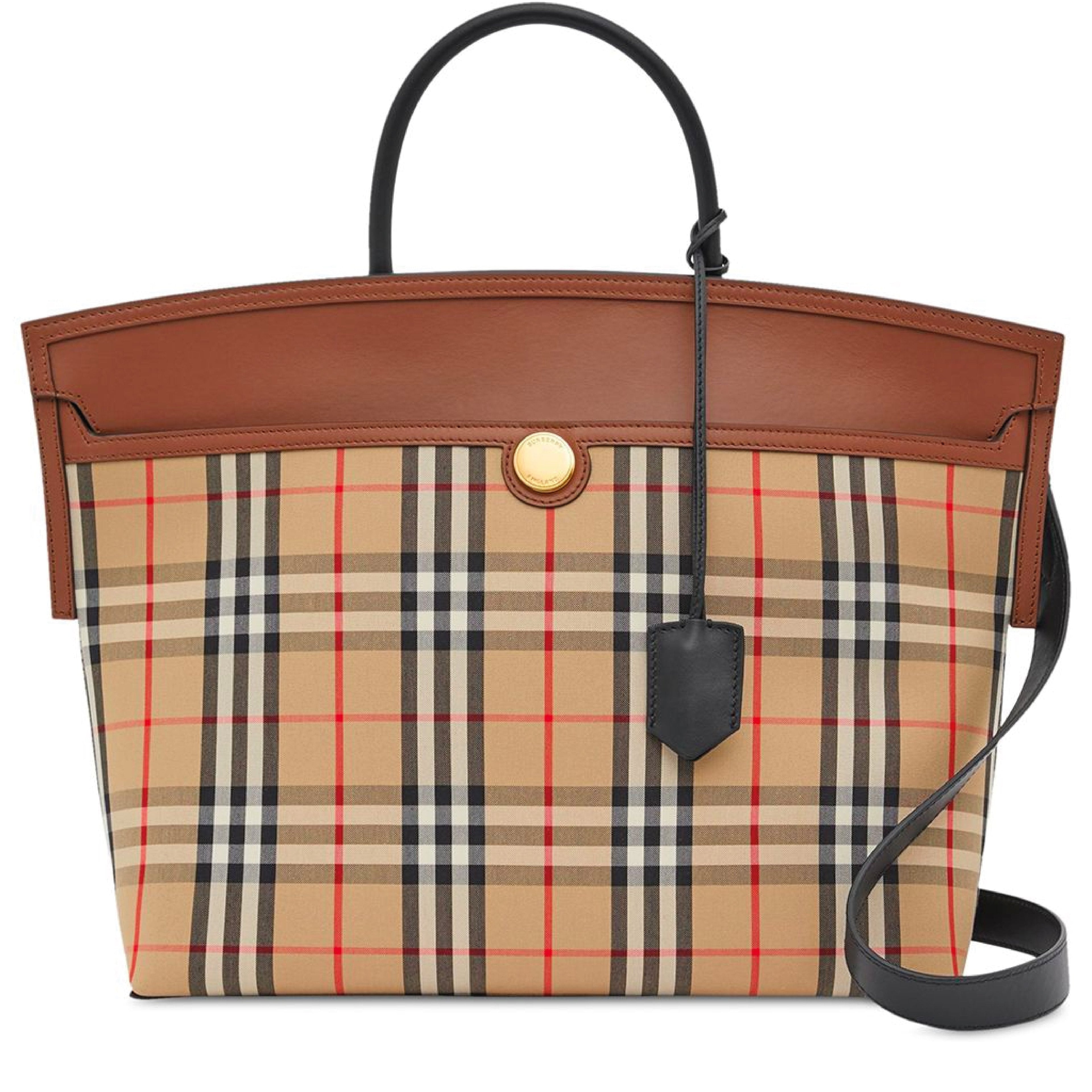 Society Vintage Check Tote Bag
