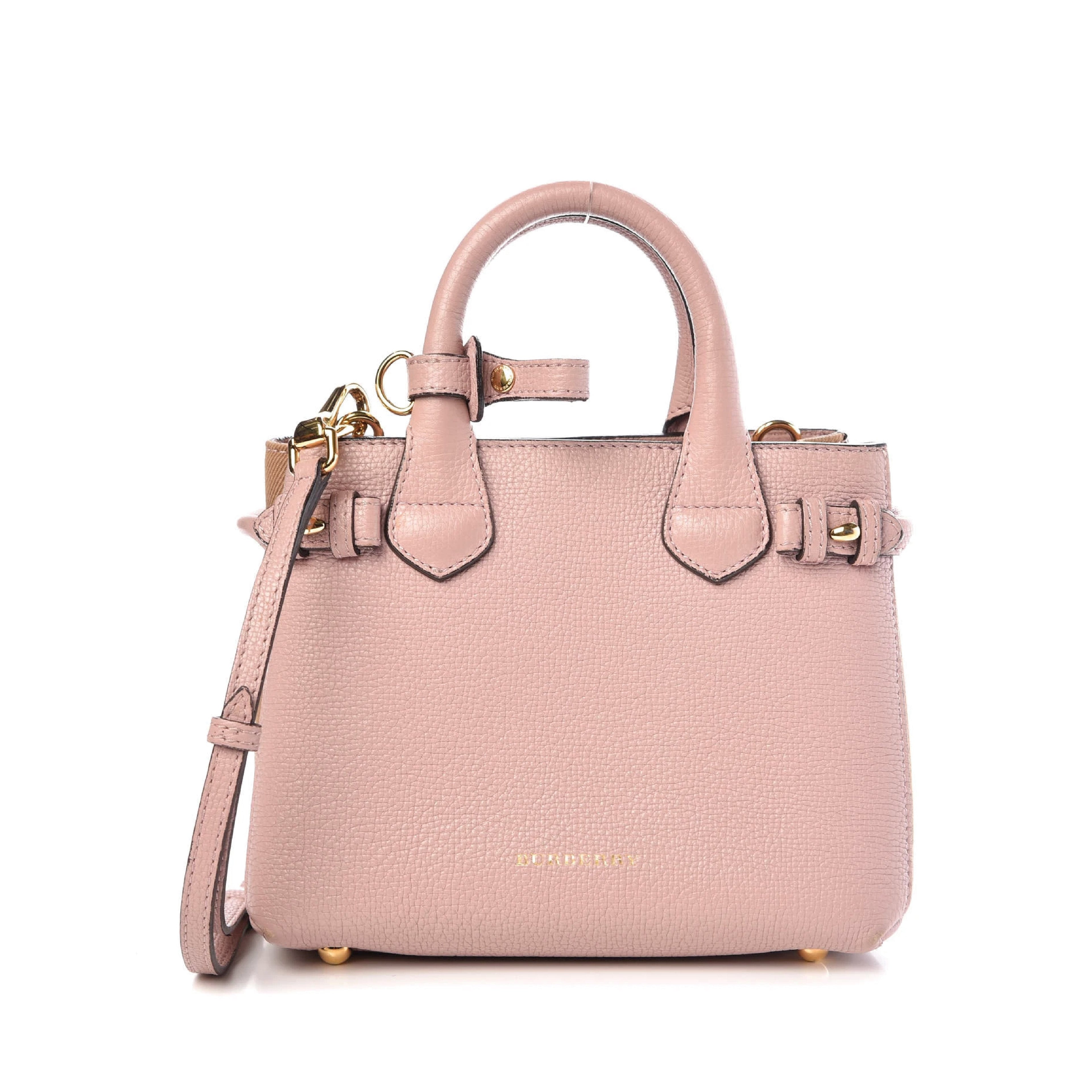 House Check Baby Banner Tote Pink