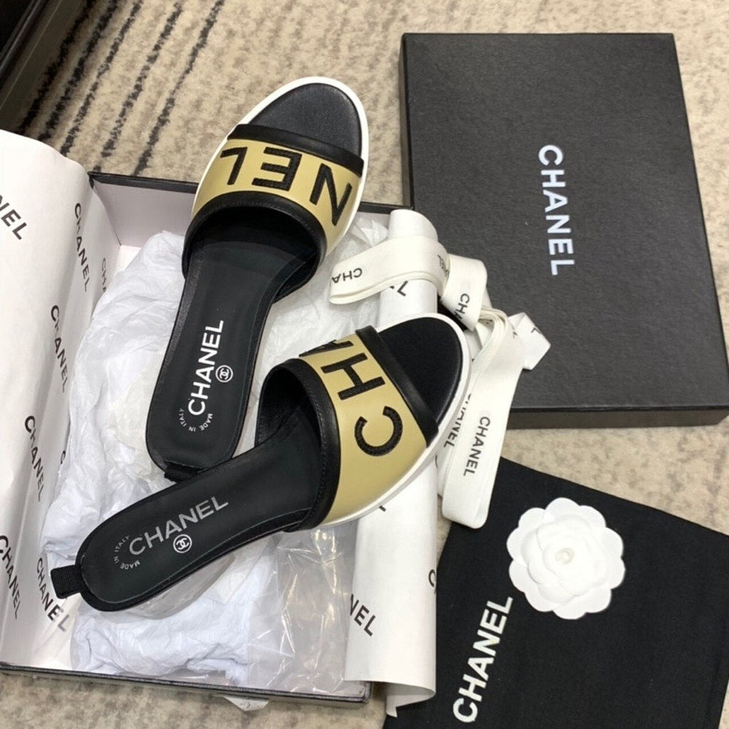 Chanel Transparent PVC Heel Mules & Lambskin Leather Spring/Summer Collection Beige/Black