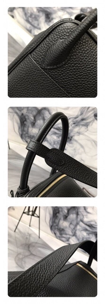 Hermes Lindy Bag 26cm Epsom Calfskin Handstitched Palladium Hardware Noir