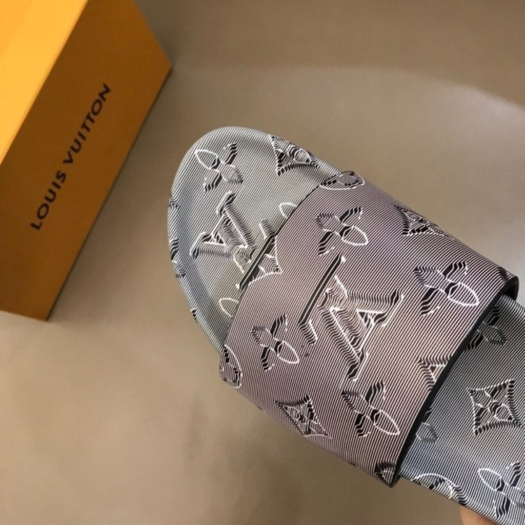 Louis Vuitton x Virgil Abloh Slide Sandals Spring/Summer Collection Gray-Black