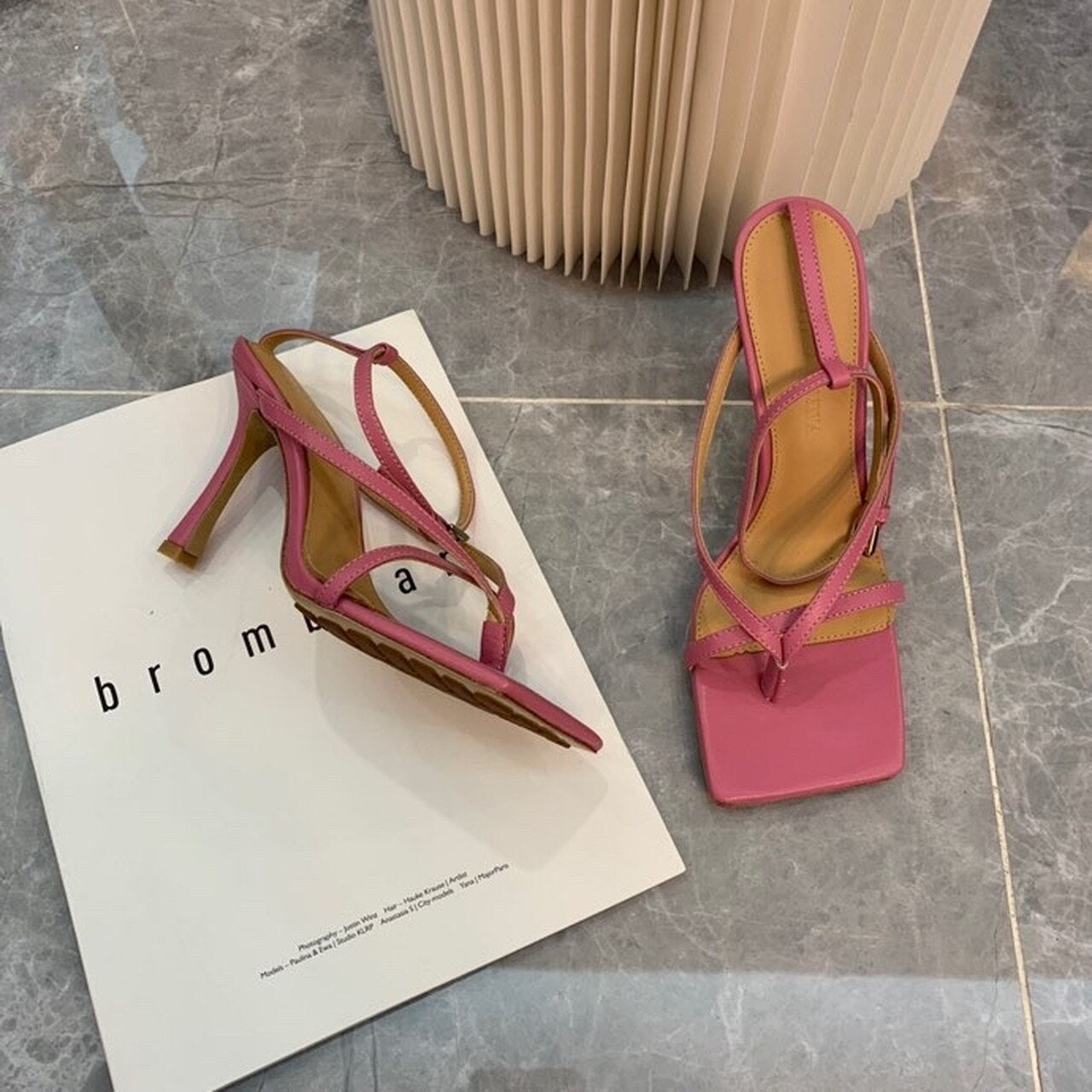 Bottega Veneta Stretch Sandals 9cm Heel Lambskin Leather Spring/Summer 2020 Collection, Pink