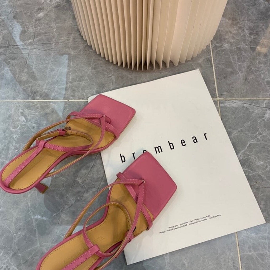 Bottega Veneta Stretch Sandals 9cm Heel Lambskin Leather Spring/Summer 2020 Collection, Pink