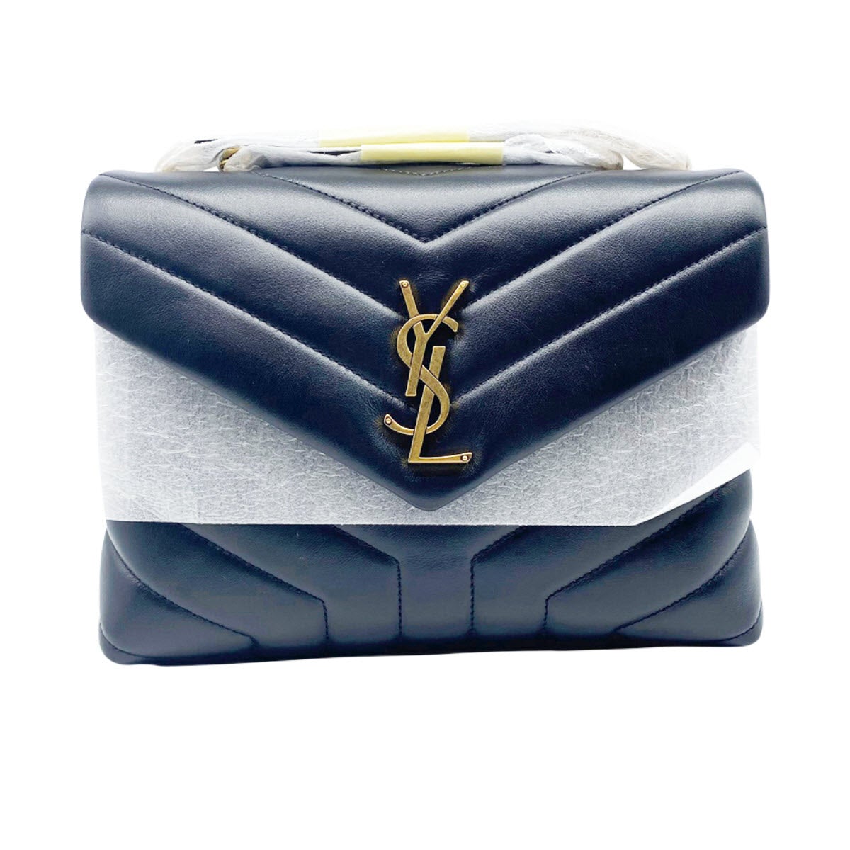 Saint Laurent Monogram Loulou 2020 Small Gold Ghw Black Leather Shoulder Bag